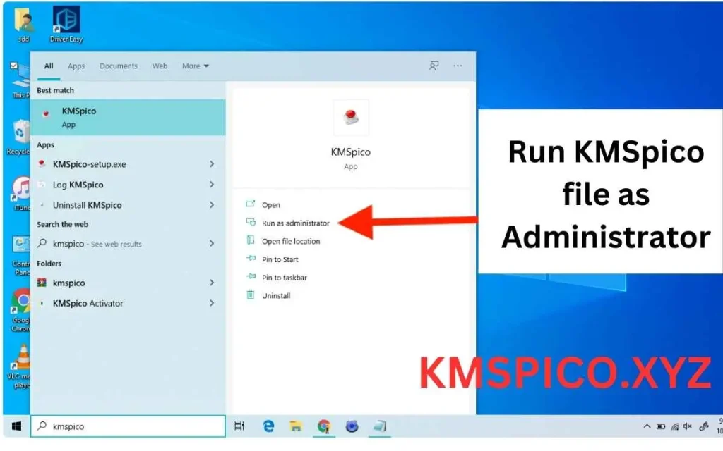 Run KMSpico file as Administrator